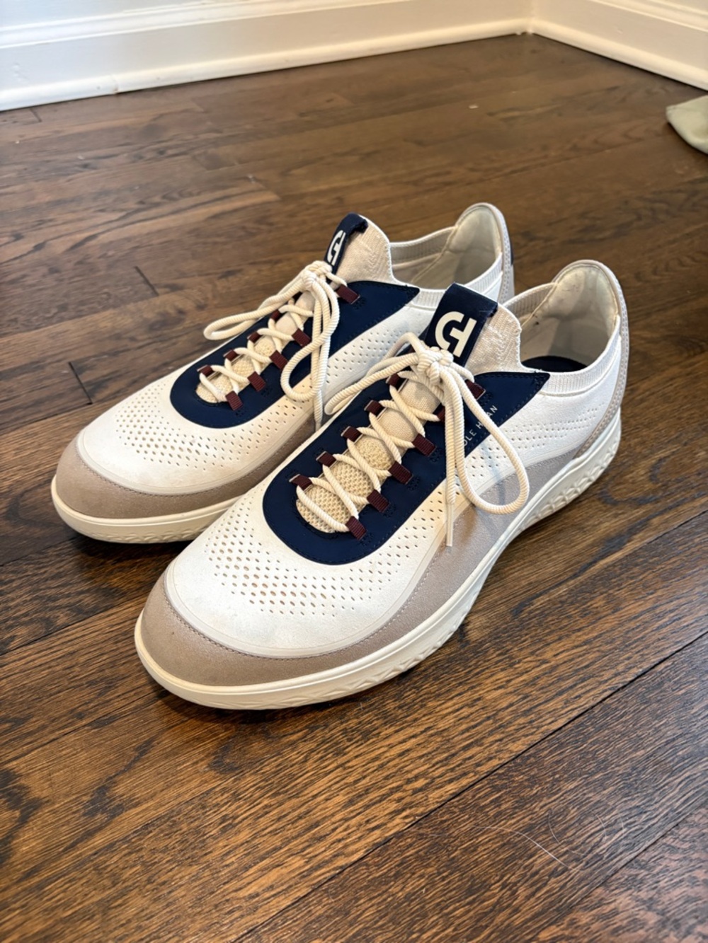 Cole Haan Generation Zerogrand III Men's 13 Sneaker Optic White Navy